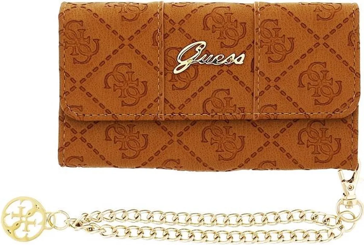 Wallet Clutch Case - iPhone 5 / 5S by Guess in Brown – product photo