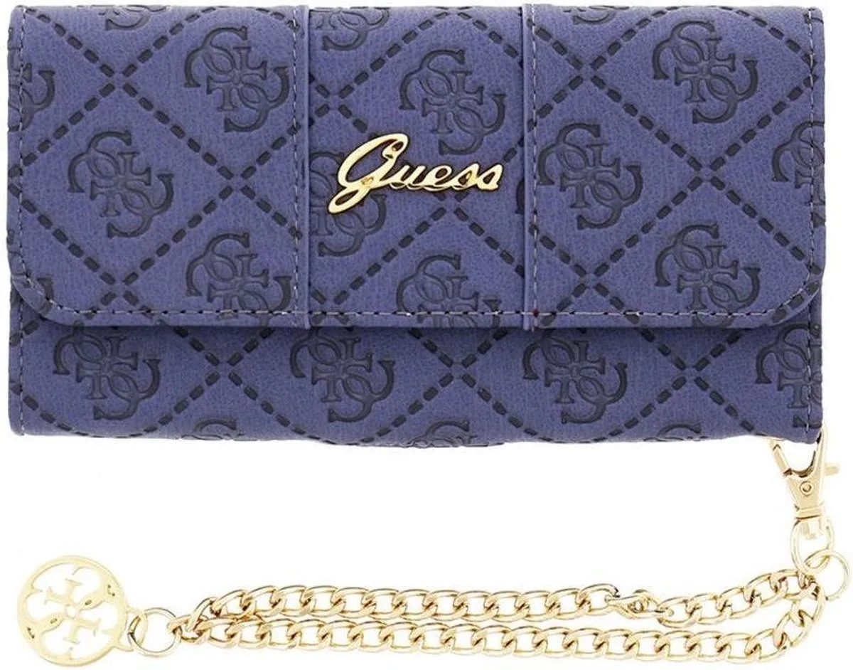 Wallet Clutch Case - iPhone 6 de Guess en Bleu – photo produit