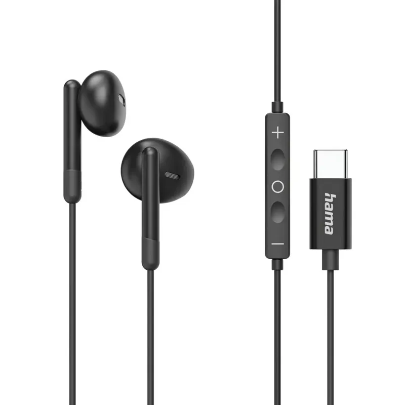 Classy Earplugs Kabel Stereo Volumeregeling Mobiele telefoon by Hama in Black – product photo