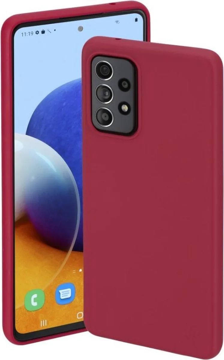 Cover Finest Feel Voor Samsung Galaxy A72 von Hama in Rot – Produktfoto