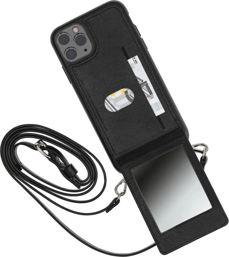 Cross-body-cover Mirror Voor Apple IPhone 12 Pro Max by Hama in Black – product photo