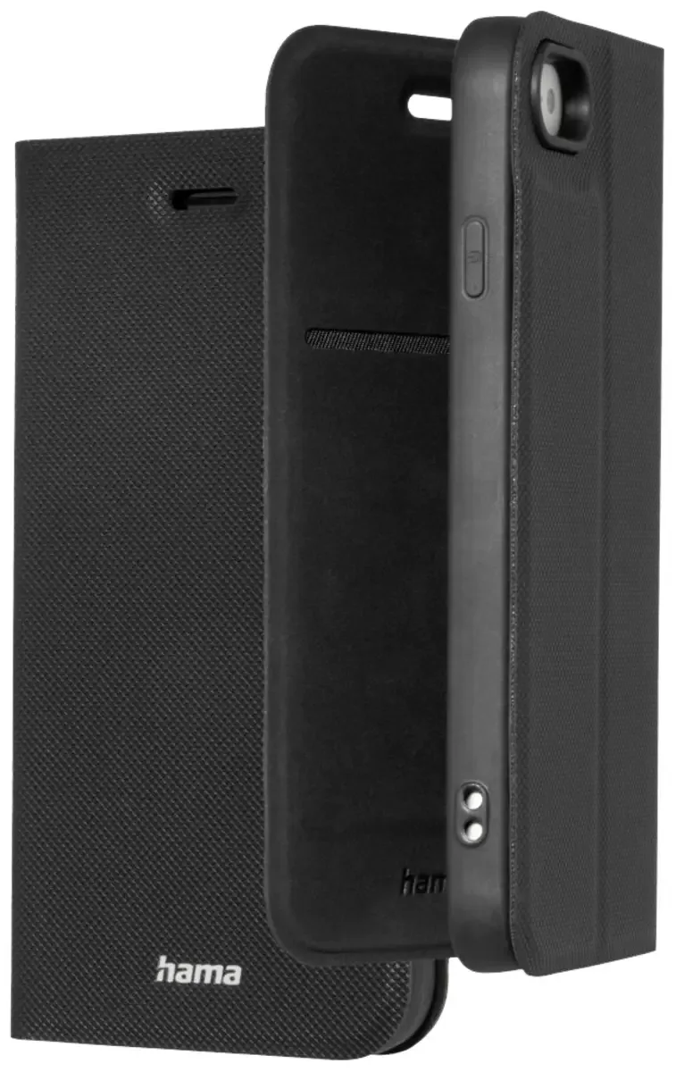 hama 00138189 Handytasche Daily Protect für Apple iPhone 7/8/SE 2020/SE 2022, Schwarz fra Hama i Sort – produktbillede