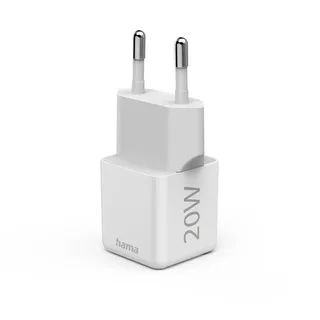 Fast Charger USB-C PD/Qualcomm® Super-Mini Charger 20 W Oplader Wit by Hama – product photo 5 of 6