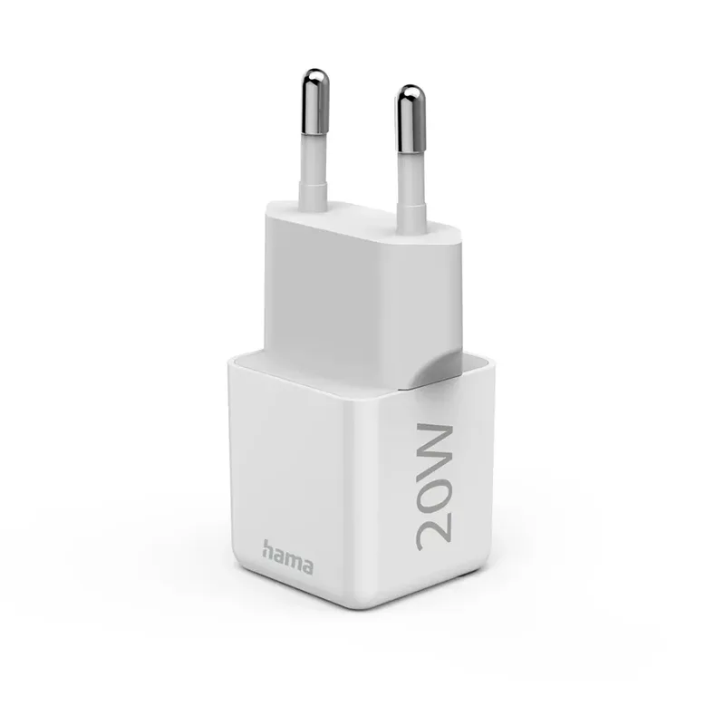 Fast Charger USB-C PD/Qualcomm® Super-Mini Charger 20 W Oplader Wit by Hama – product photo 5 of 6