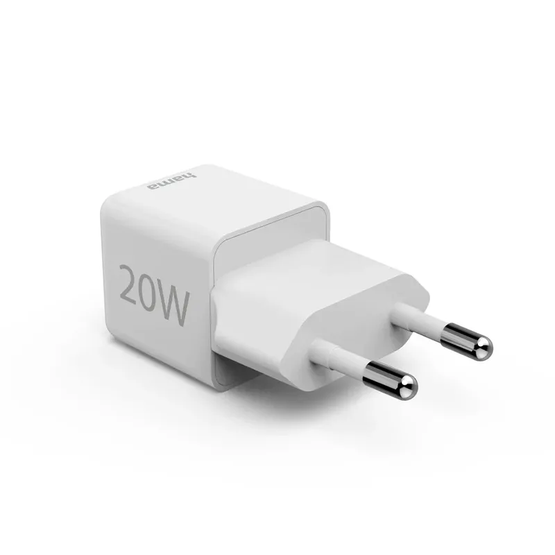 Fast Charger USB-C PD/Qualcomm® Super-Mini Charger 20 W Oplader Wit by Hama – product photo 3 of 6