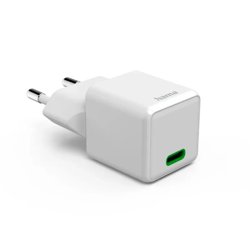 Fast Charger USB-C PD/Qualcomm® Super-Mini Charger 20 W Oplader Wit by Hama – product photo 2 of 6