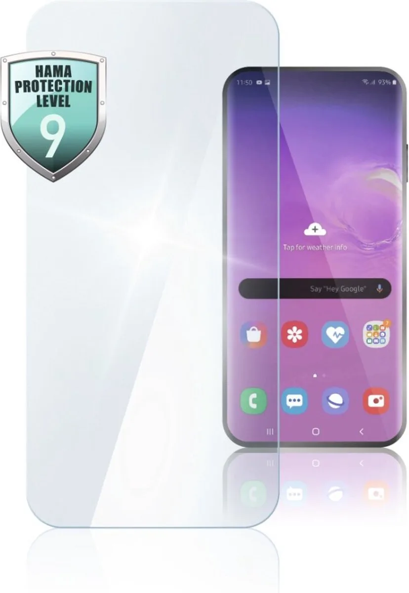Glazen Displaybescherming Premium Crystal Glass Voor Samsung Galaxy A20s fra Hama i Gennemsigtig – produktbillede