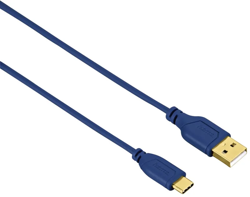 Hama 0.75m, USB2.0-C/USB2.0-A USB-kabel 0,75 m USB C USB A van Hama in Blauw – productfoto