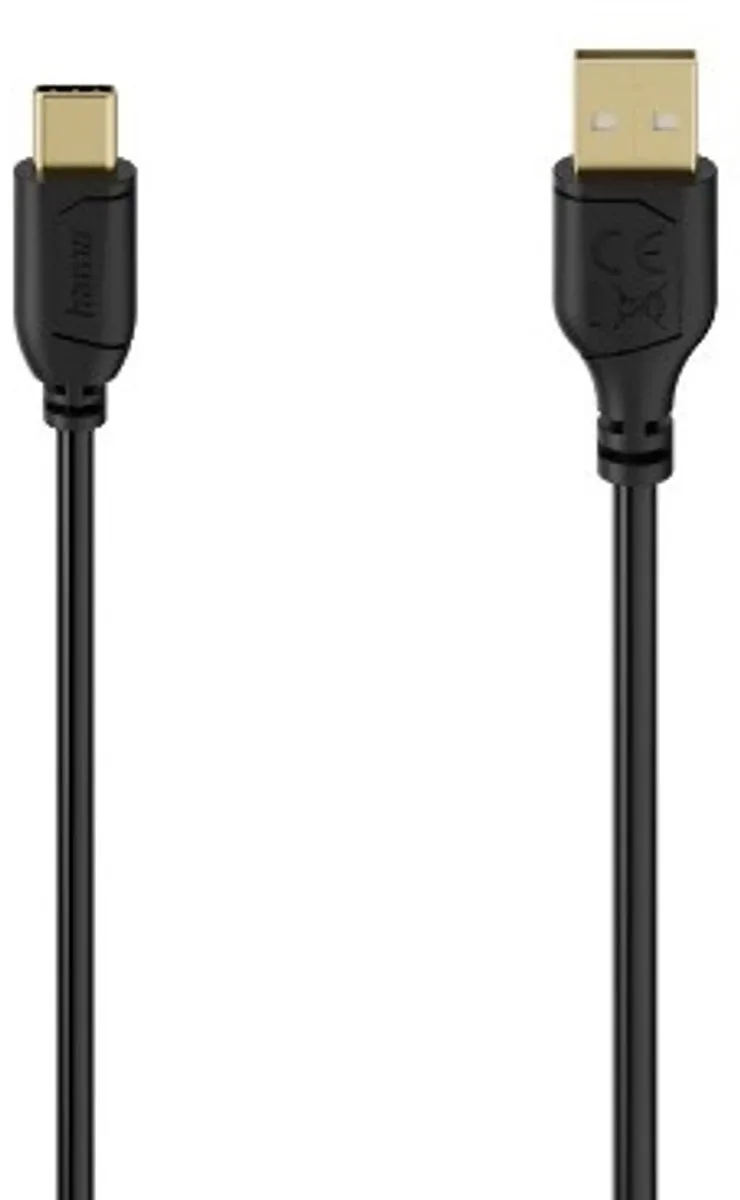Hama 00074265 USB-kabel USB 2.0 0,75 m USB A USB C 0,48 Gbit/s van Hama in Zwart – productfoto