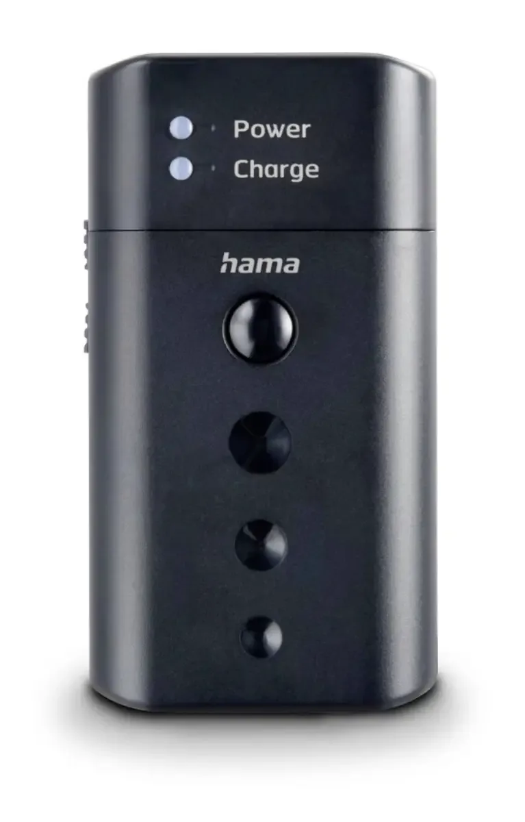 hama 00081390 Universal-Ladegerät Delta Travel für Li-Ionen-Akkus, AA/AAA-Zellen, USB-C by Hama – product photo