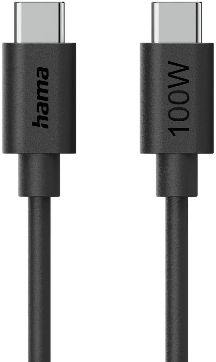 Hama 00086448 USB-C-kabel USB 2.0 USB-C stekker 1.2 m by Hama in Black – product photo