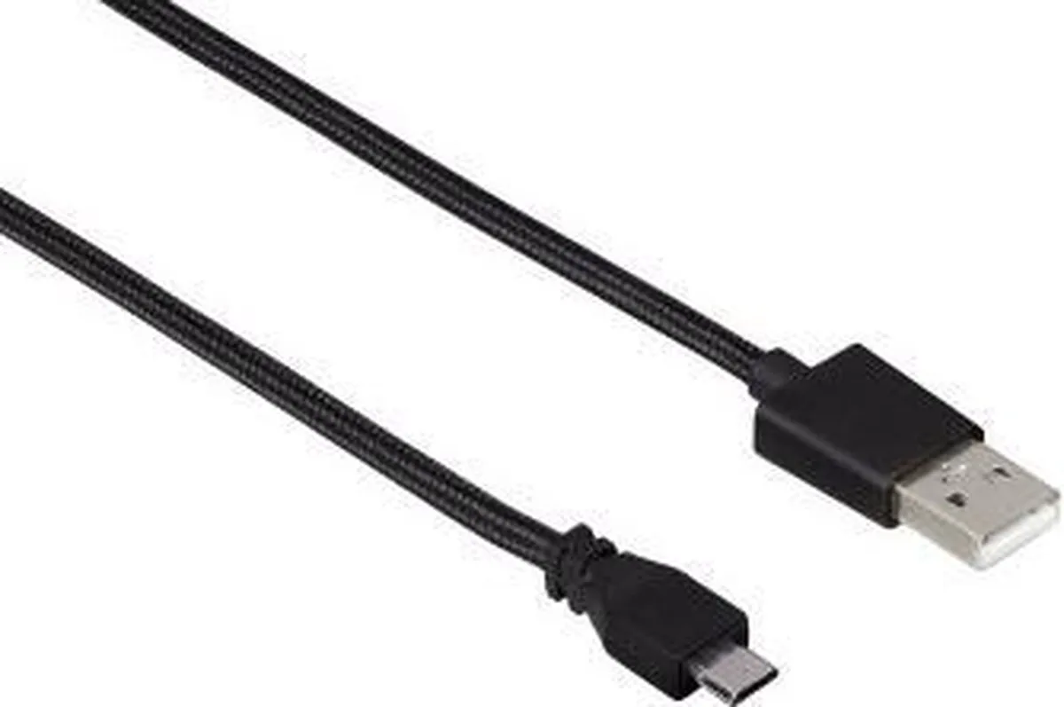 Hama 00134610 USB-kabel 1 m USB 2.0 Micro-USB B USB A by Hama in Black – product photo