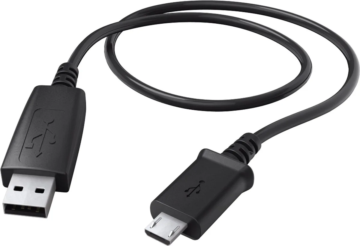 Hama 00178389 USB-kabel USB 2.0 0,6 m Mini-USB A Micro-USB A 0,48 Gbit/s by Hama in Black – product photo