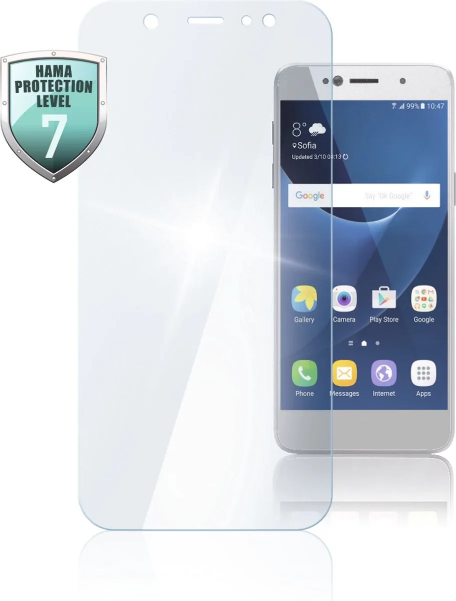 Hama 00186291 mobile phone screen/back protector Doorzichtige schermbeschermer Samsung 1 stuk(s) fra Hama – produktbillede