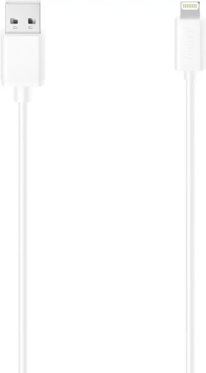 Hama 00200623 USB-laadkabel USB 2.0 USB-A stekker, Apple Lightning stekker 1.50 m från Hama i Vit – produktbild