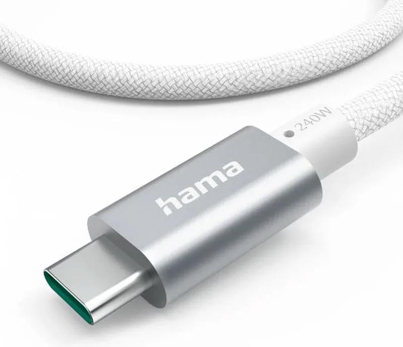 Hama 00201721 USB-C-kabel USB 3.2 Gen1 USB-C stekker 1.5 m van Hama in Wit – productfoto