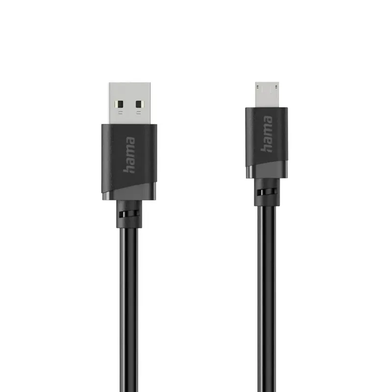 hama 00201803 Ladekabel, USB-A - Micro-USB, 1 m, Schwarz von Hama – Produktfoto
