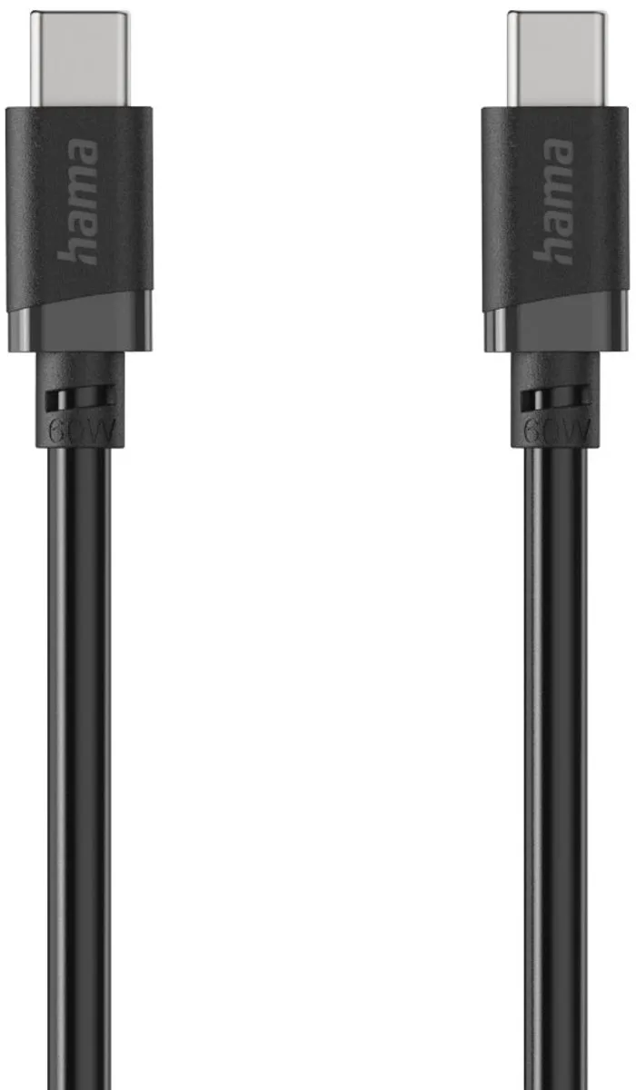 Hama 00201808 USB-laadkabel USB 2.0 USB-C stekker 2 m by Hama in Black – product photo