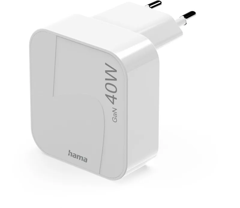 Hama 40W GaN Snellader - USB-C PD - mini by Hama in White – product photo