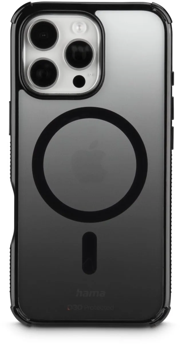 hoesje geschikt voor Iphone 16 Pro Max - Extreme Protect MagCase von Hama in Schwarz – Produktfoto