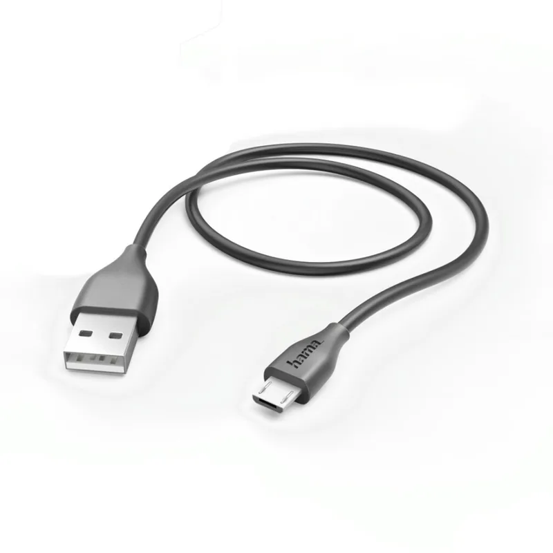 Laad/Synchro kabel micro USB 1.4m by Hama in Black – product photo
