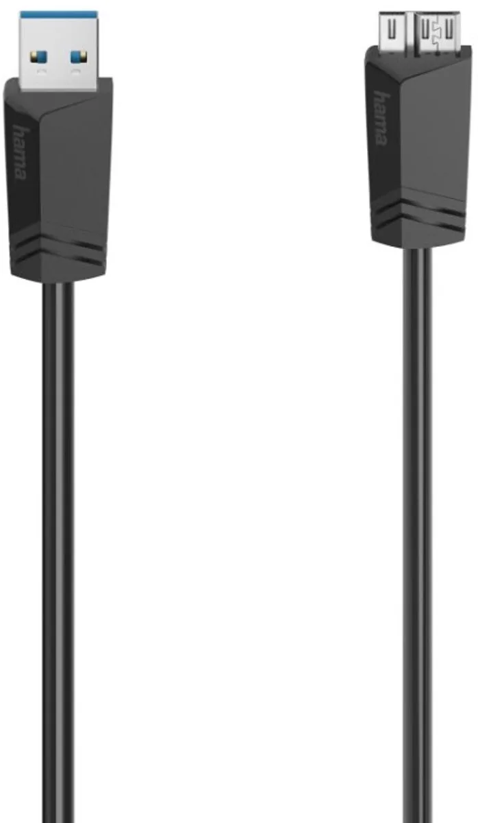 Micro-Usb-Kabel Usb 3.0 5 Gbit/S 1,50 M by Hama in Black – product photo