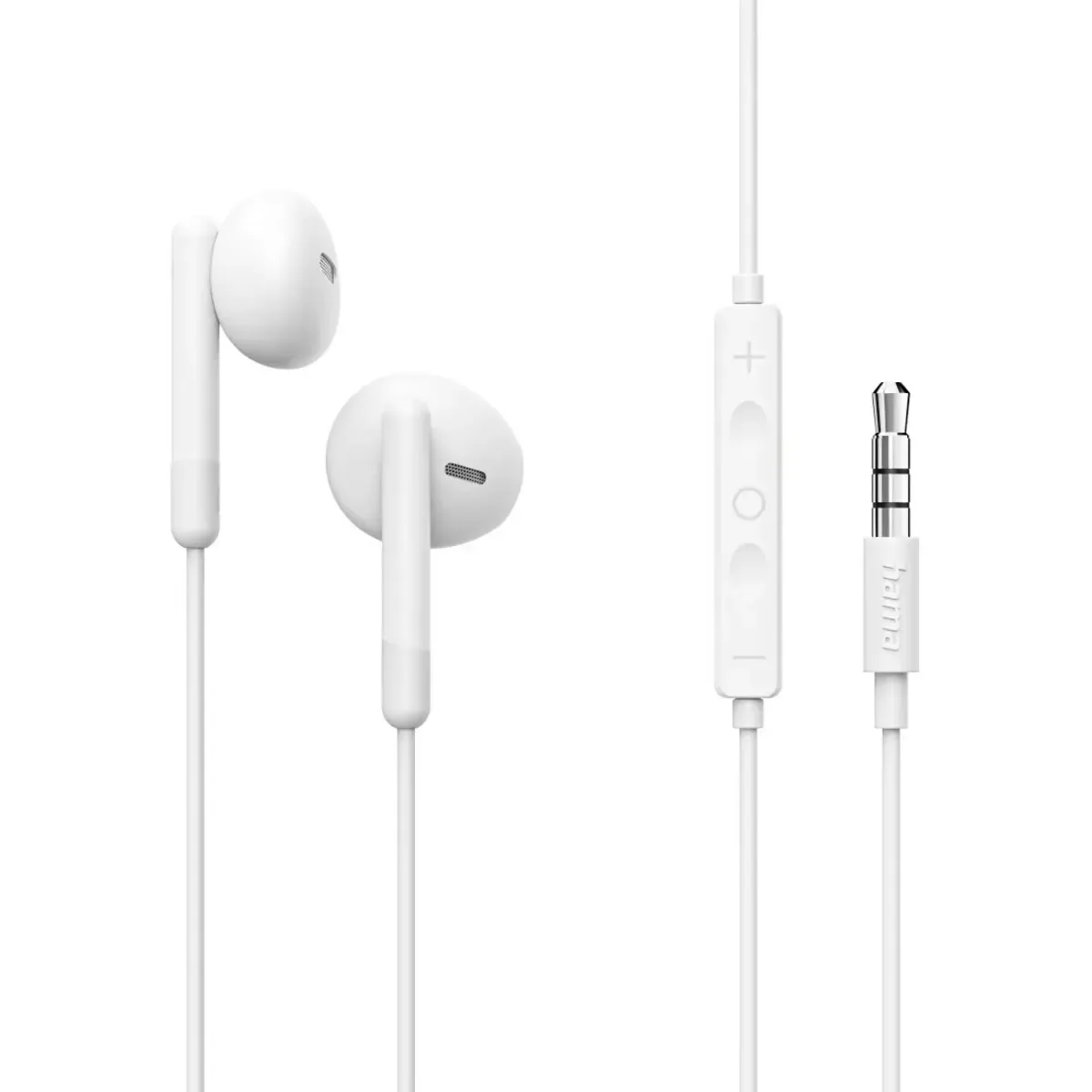 Noble Écouteurs intra-auriculaires filaire Stereo micro-casque téléphone portable von Hama in Weiß – Produktfoto