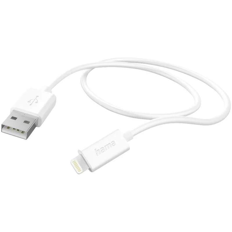 Oplaadkabel USB-A - Lightning 1 M Oplader Wit by Hama – product photo