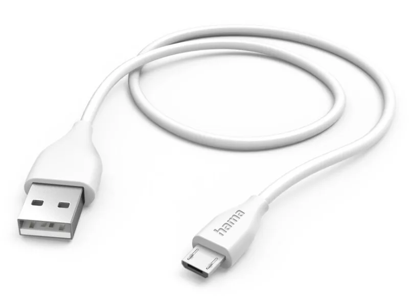 Oplaadkabel USB-A - Micro-USB 1,5 M van Hama in Wit – productfoto