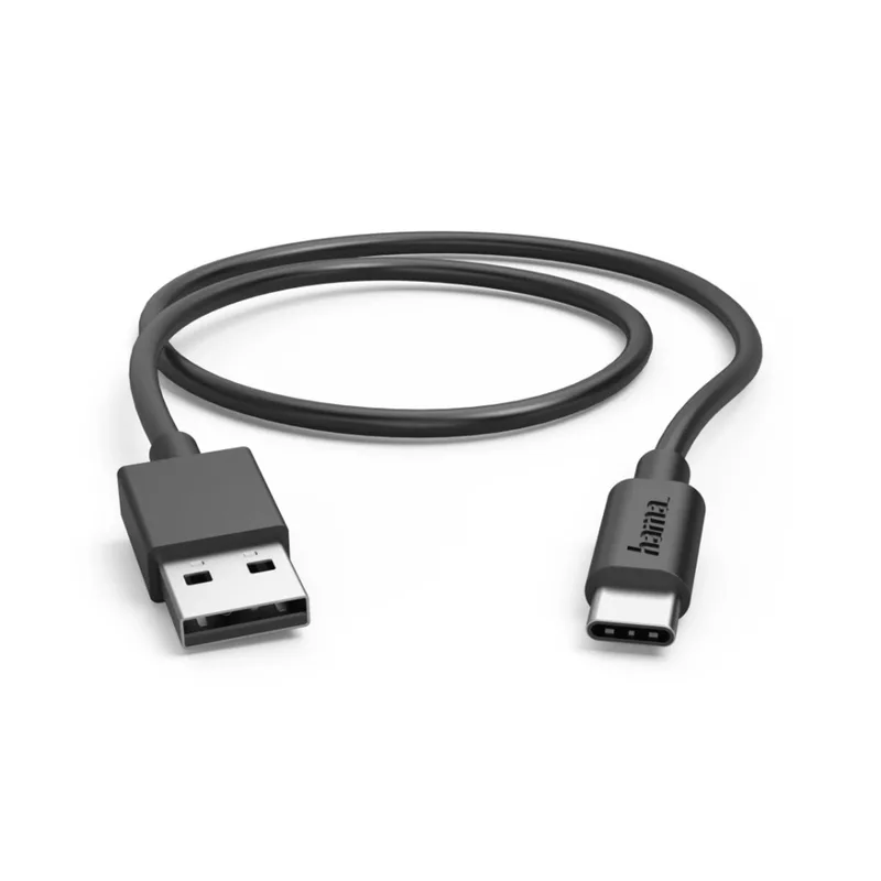 Oplaadkabel USB A - USB C 50 cm från Hama i Svart – produktbild