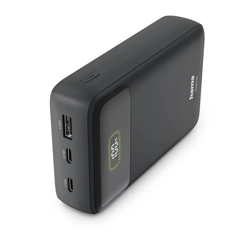 Powerbank 20000 mAh Quick Charge 3.0 LiPo by Hama in Anthracite – product photo