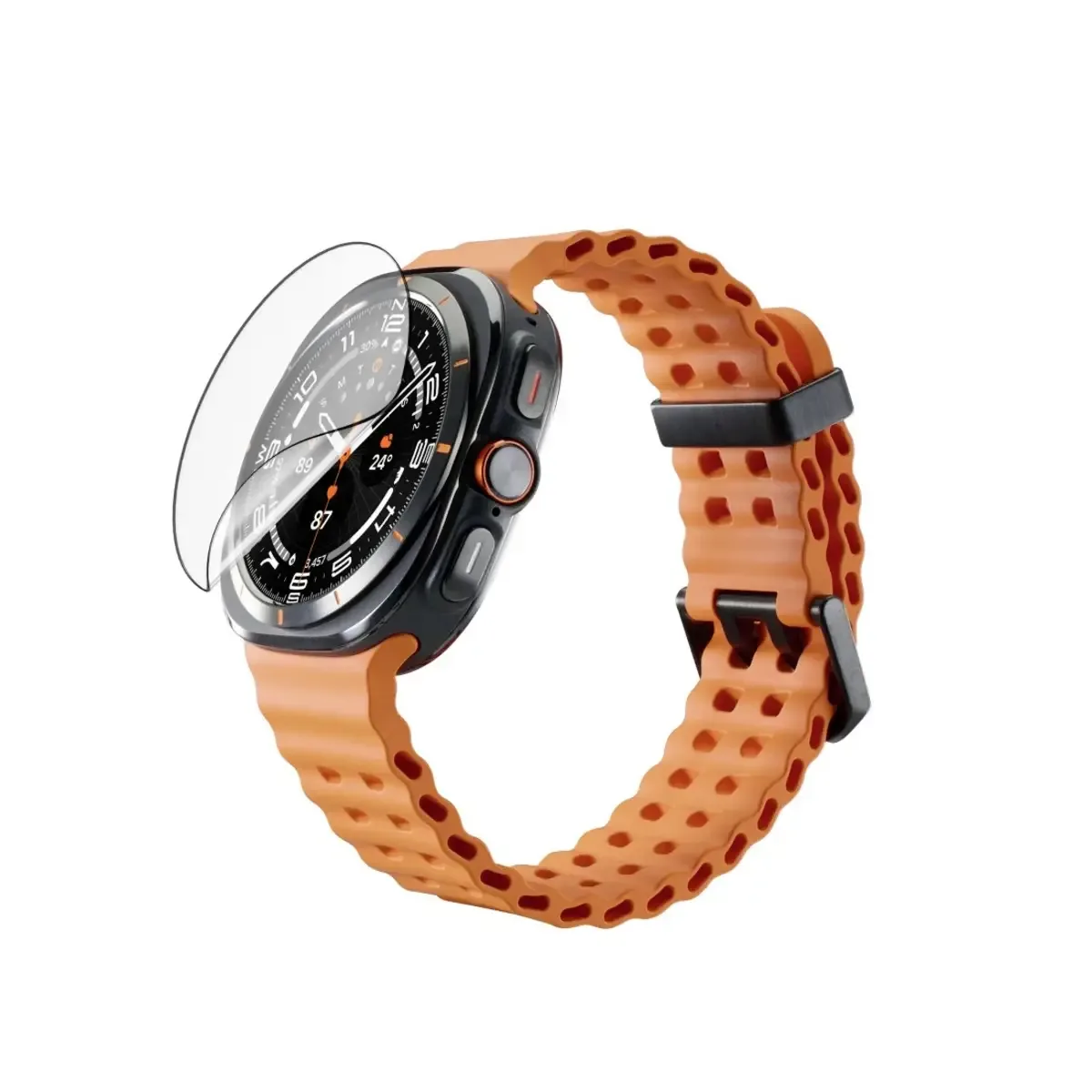 Reflect Protect Displayschutzfolie Samsung Galaxy Watch Ultra 2025 47 mm 1 St. 00210992 von Hama – Produktfoto