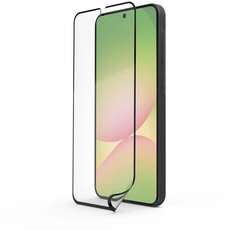 screenprotector geschikt voor Galaxy A56 - Super Hybrid - Met montagehulp - D3O-gelicentieerd van Hama – productfoto