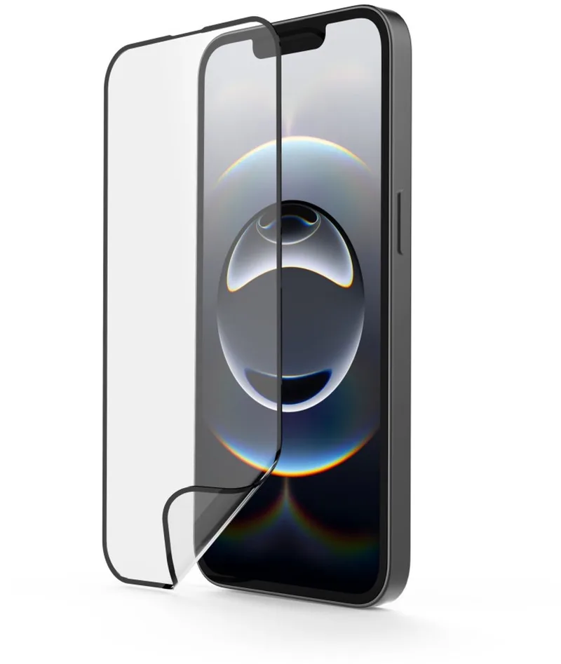 screenprotector geschikt voor Iphone 13 / 13 Pro / 14 / 16e / 17e - Super Hybrid - Met montagehulp - D3O-gelicentieerd by Hama – product photo