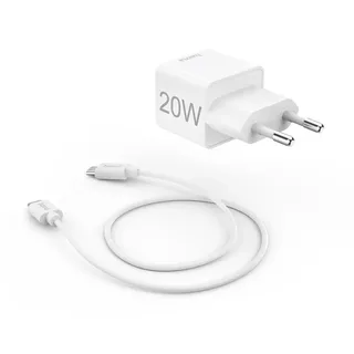 Snellader met oplaadkabel USB-C mini-oplader PD 20 W 1 m Oplader Wit by Hama – product photo 3 of 6