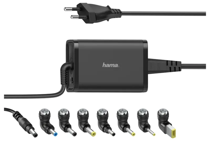 UNIVERSELE NOTEBOOK-NETADAPTER, 15-19V/45W Voeding Zwart by Hama – product photo 2 of 2