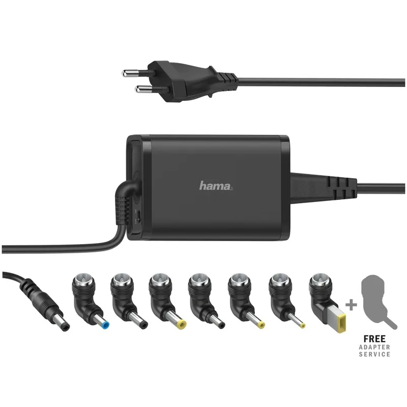 UNIVERSELE NOTEBOOK-NETADAPTER, 15-19V/65W Voeding Zwart by Hama – product photo 1 of 2