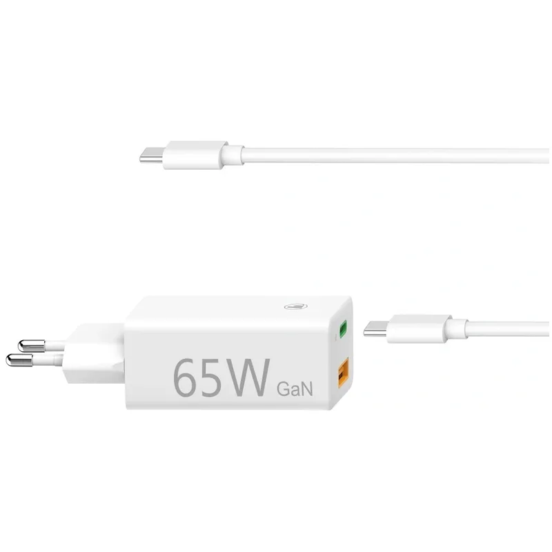 Universele USB-C-notebook-netadapter, GaN, Power Delivery (PD), 5-20V/65W Oplader Wit de Hama – photo produit