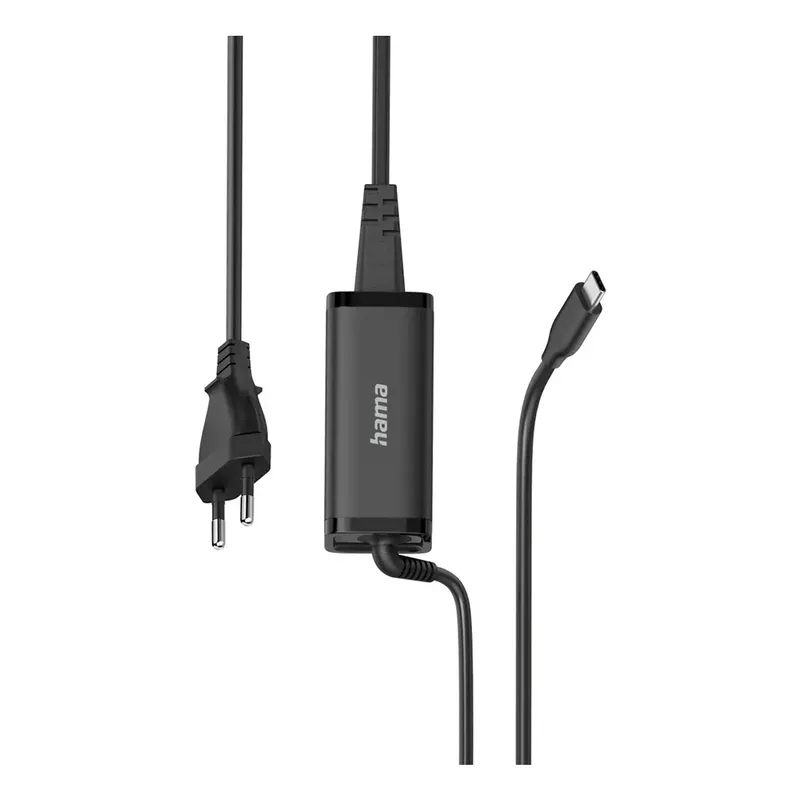 Universele USB-C-notebook-netadapter GaN Power Delivery (PD) 5-20V/65W Oplader Zwart by Hama – product photo 4 of 5