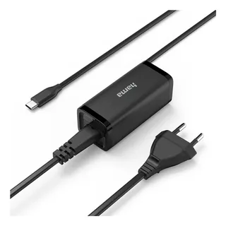 Universele USB-C-notebook-netadapter GaN Power Delivery (PD) 5-20V/65W Oplader Zwart by Hama – product photo 3 of 5