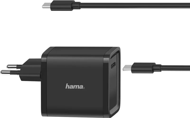 Universele USB-C-notebook-netadapter, Power Delivery (PD), 5-20V/45W by Hama in Black – product photo