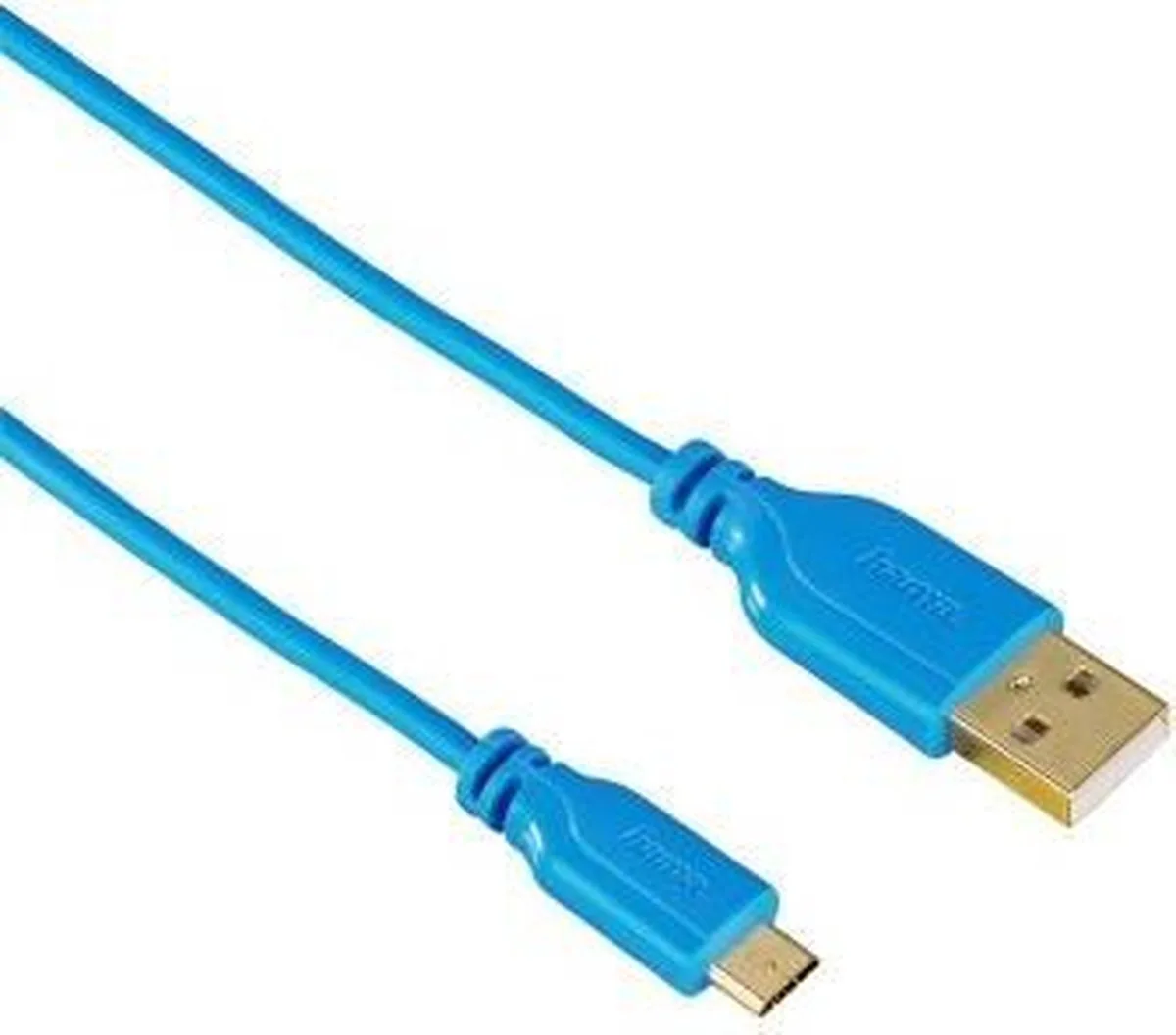 USB A - Micro-USB B M/M 0.75m USB-kabel 0,75 m USB 2.0 fra Hama i Blå – produktbillede