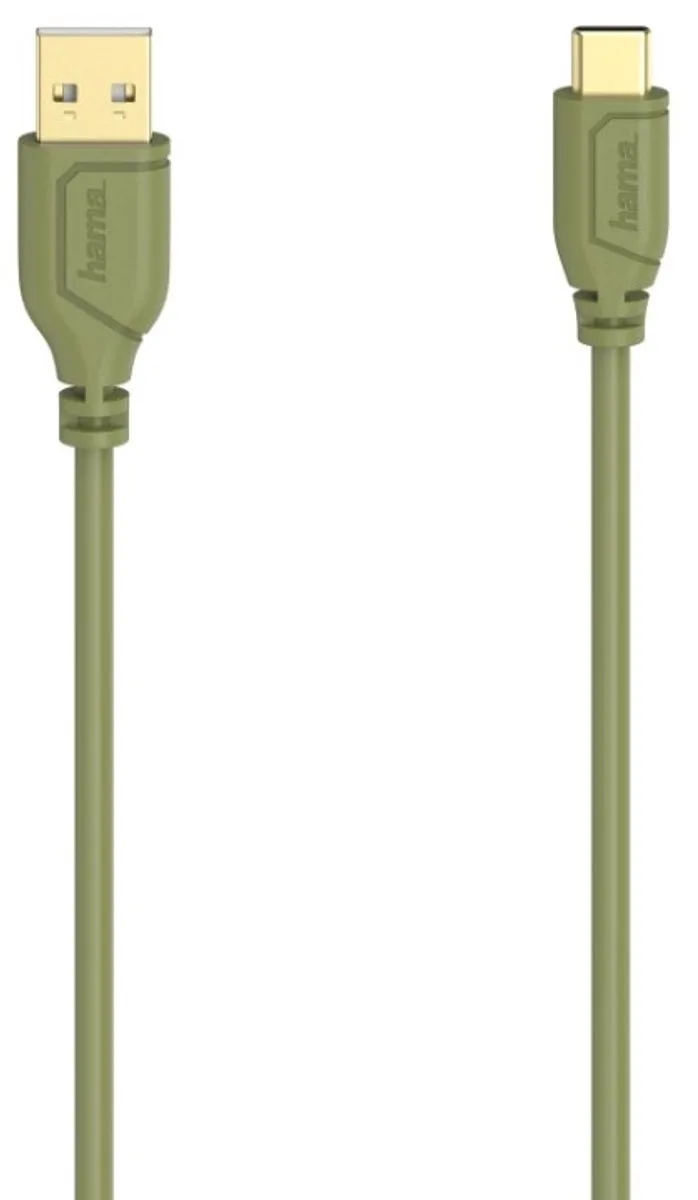 USB-C-kabel Flexi-Slim USB 2.0 480 Mbit/s Turtle Green 0,75 M by Hama in Green – product photo
