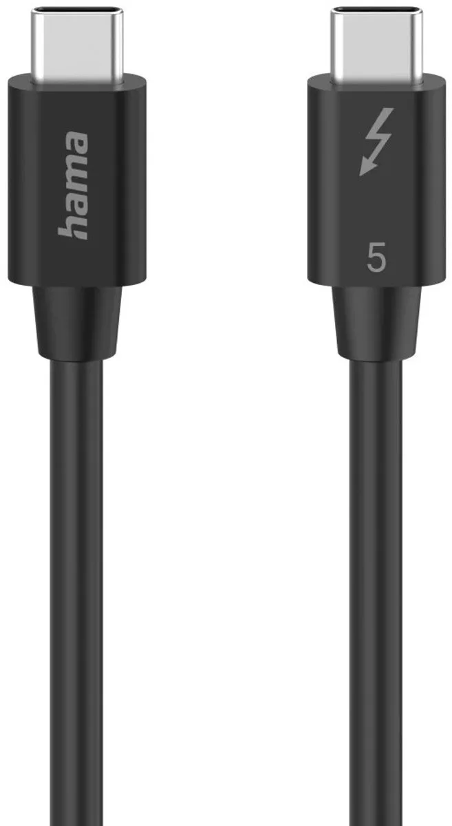 USB-C USB-kabel USB 3.2 Gen 2 (3.1 Gen 2) 1 m USB C fra Hama i Sort – produktbillede