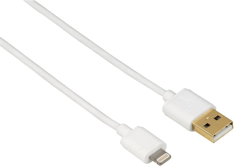 USB kabel -Lightning 1.5m de Hama en Blanc – photo produit