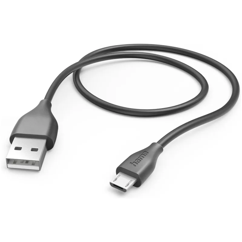 USB-Kabel, USB-A naar Micro-USB, 1,5 m Oplader Zwart by Hama – product photo