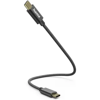 USB-Kabel, USB-C naar USB-C, 0,2 m Oplader Zwart by Hama – product photo 1 of 2