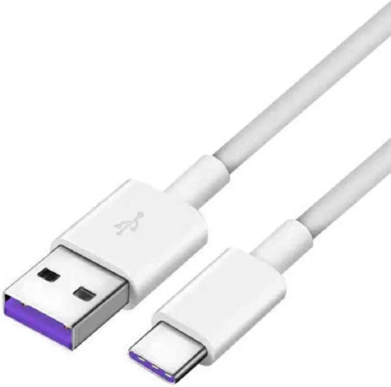 Huawei 5A Data Cable USB Type A naar Type C van Huawei in Wit – productfoto