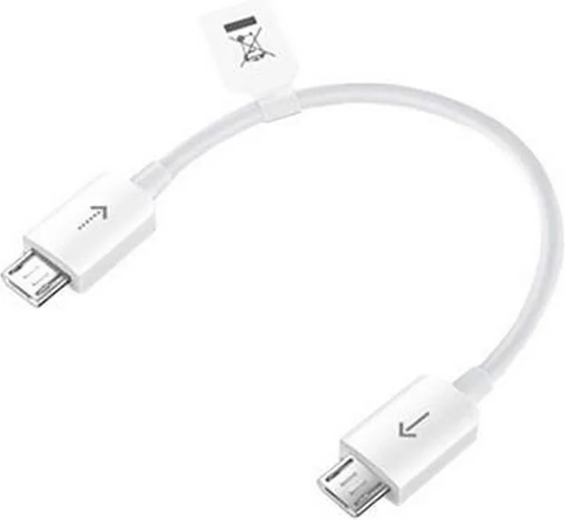 Origineel Reverse Charge microUSB/microUSB Kabel 10cm by Huawei in White – product photo