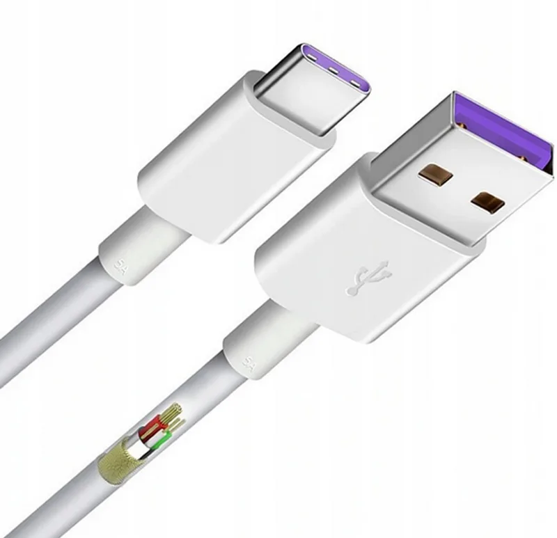 Originele Huawei USB-A naar USB-C Kabel AP71 5A 1m Breedte de Huawei – photo produit